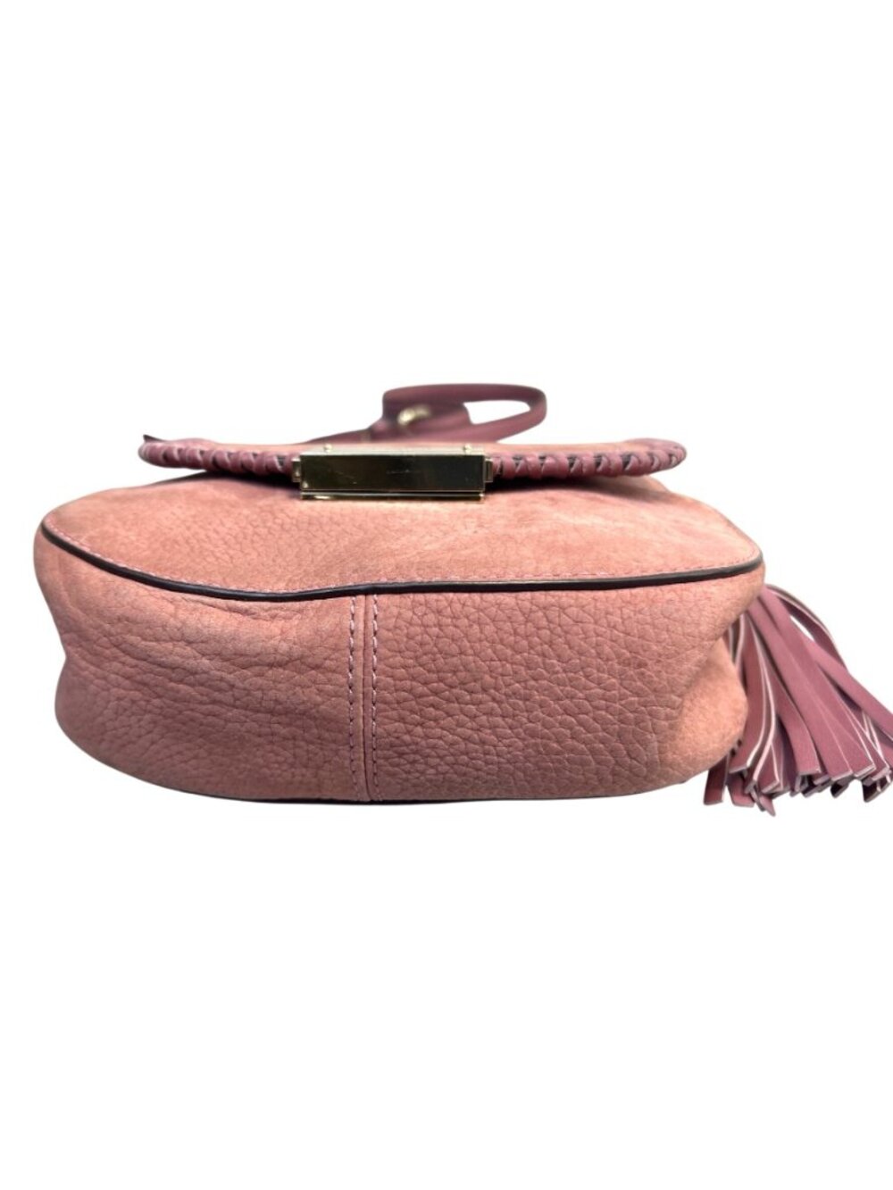 Kate Spade New York Adalise Somerton Crossbody Bag Pink Suede Leather Coquette - Picture 13 of 16